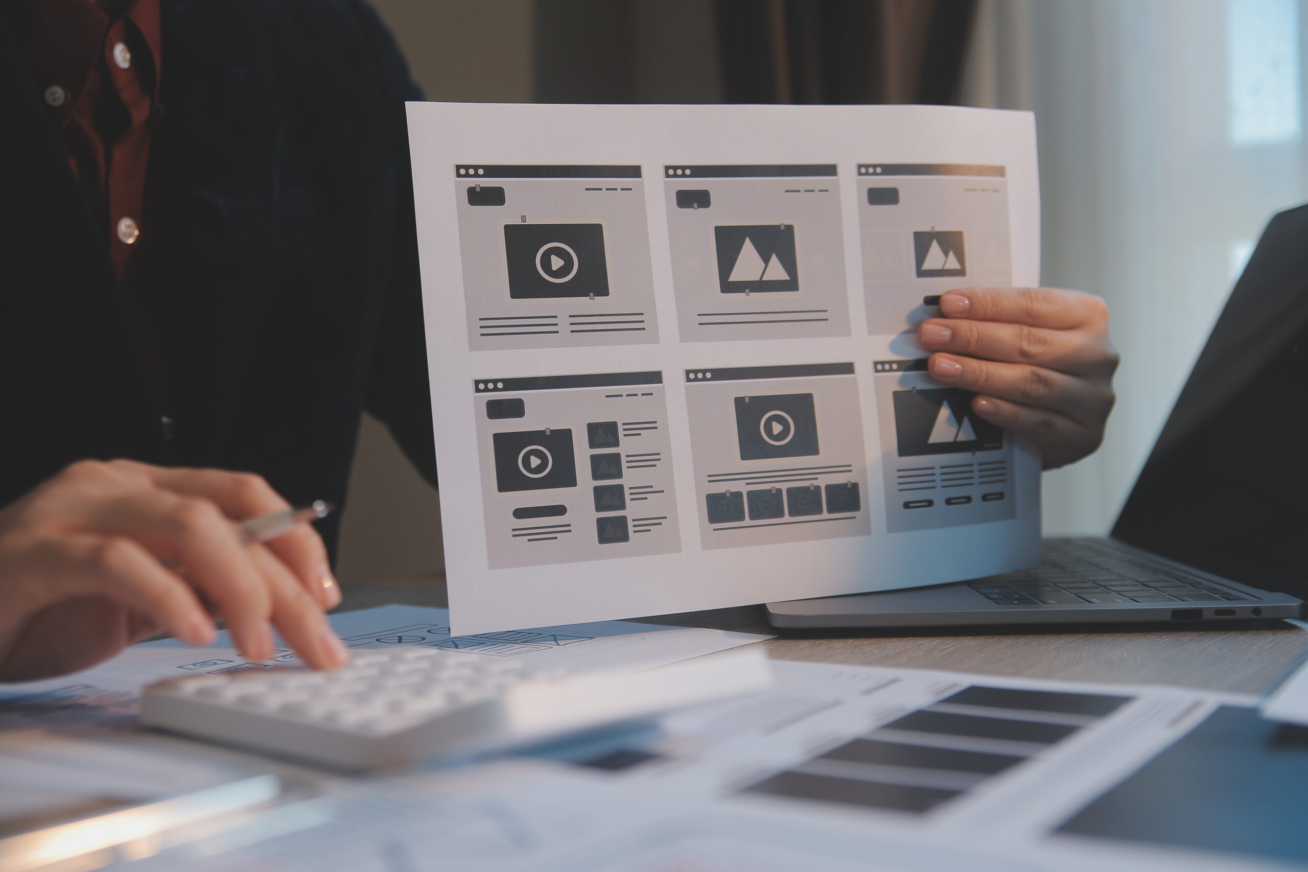 UX UI design process for modish mobile application and website .